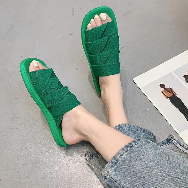 slippers beach women 2021 summer wear ins tide flat elastic braided sandals and band roman, Black
slippers beach women 2021 summer wear ins tide flat elastic braided sandals and band roman, Black
