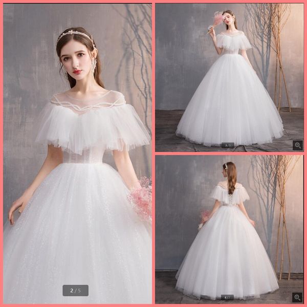 2021 attractive wholesale white tulle ball gown wedding dresses short sleeve beading corset elegant princess puffy bridal gowns floor length
2021 attractive wholesale white tulle ball gown wedding dresses short sleeve beading corset elegant princess puffy bridal gowns floor length