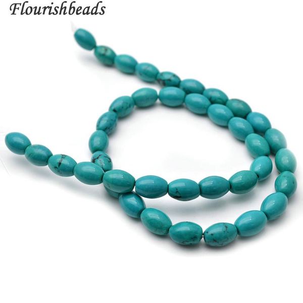 loose gemstones 8x10mm natural stablized blue turquoise rice tube barrel beads beautiful black veins
loose gemstones 8x10mm natural stablized blue turquoise rice tube barrel beads beautiful black veins
