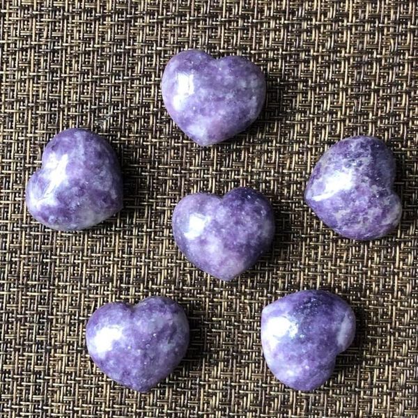 decorative objects & figurines 1pcs natural purple lepidolite crystal quartz heart carving colorful love stone as gifts for home decoration
decorative objects & figurines 1pcs natural purple lepidolite crystal quartz heart carving colorful love stone as gifts for home decoration
