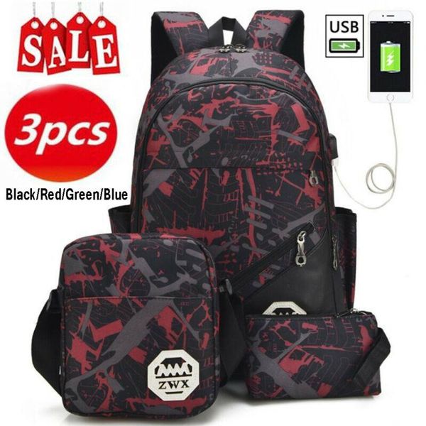 backpack 2021 est fashion usb charge oxford school bag satchel lapcasual travel 3pcs set high capacity
backpack 2021 est fashion usb charge oxford school bag satchel lapcasual travel 3pcs set high capacity