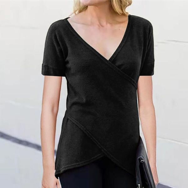 women's t-shirt 35# woman tshirts v-neck fashion asymmetric solid color plus size t shirt women 2021 mujer camisetas, White
women's t-shirt 35# woman tshirts v-neck fashion asymmetric solid color plus size t shirt women 2021 mujer camisetas, White