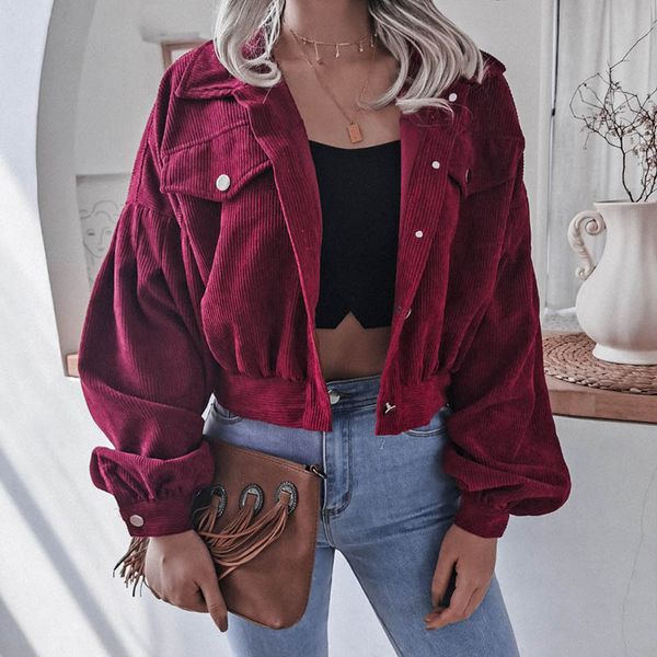 fashion women corduroy lantern long sleeves lapel bf style jacket fall winter elegant solid color new loose casual short jackets, Black;brown
fashion women corduroy lantern long sleeves lapel bf style jacket fall winter elegant solid color new loose casual short jackets, Black;brown