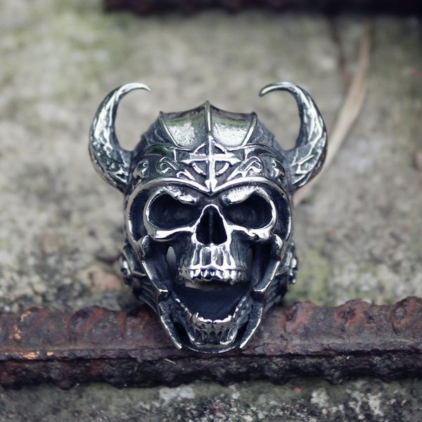 cool silver color 316l stainless steel viking warrior skull rings mens punk nordic god of war biker jewelry gift for him
cool silver color 316l stainless steel viking warrior skull rings mens punk nordic god of war biker jewelry gift for him