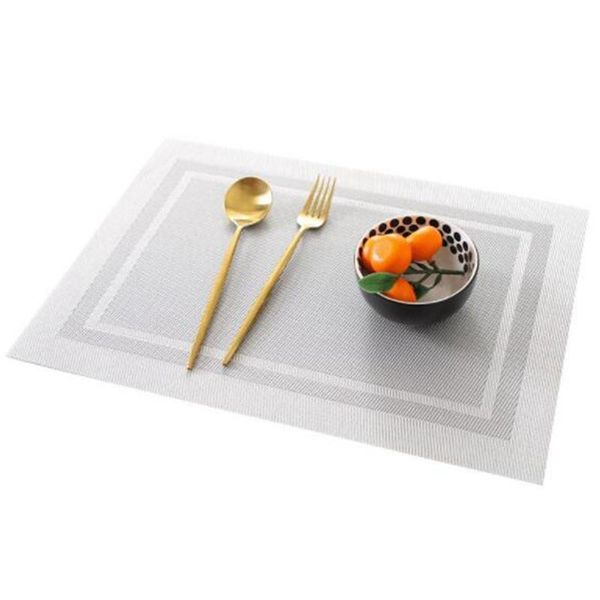 table runner big deal placemats, heat-resistant placemats stain resistant anti-skid washable pvc mats woven set of 6 (silver
table runner big deal placemats, heat-resistant placemats stain resistant anti-skid washable pvc mats woven set of 6 (silver