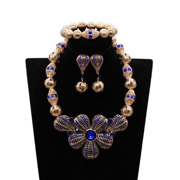earrings & necklace amazing royal blue crystal rhinestone african beads jewelry set copper alloy big chunky statement we268, Silver
earrings & necklace amazing royal blue crystal rhinestone african beads jewelry set copper alloy big chunky statement we268, Silver