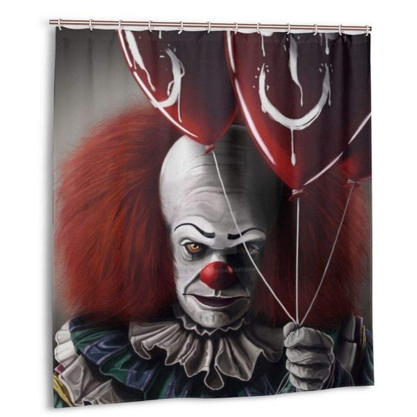 pennywise the dancing clown polyester fabric floral waterproof bathroom decor with hooks 66" w x 72" h for master kid guest
pennywise the dancing clown polyester fabric floral waterproof bathroom decor with hooks 66" w x 72" h for master kid guest