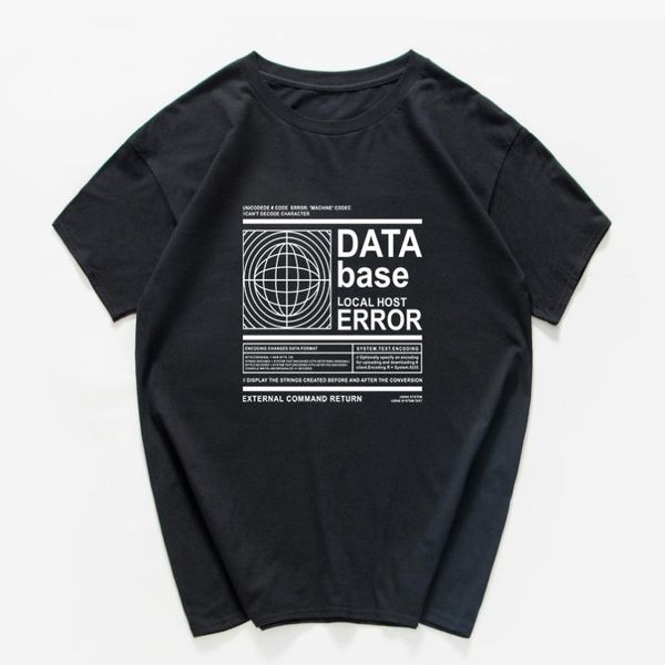 men's t-shirts data base local host erreor streetwear cotton graphic t shirt men hip hop tee 130kg can wear plus size clothes, White;black
men's t-shirts data base local host erreor streetwear cotton graphic t shirt men hip hop tee 130kg can wear plus size clothes, White;black