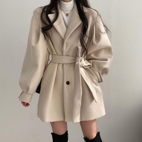 women's trench coats women solid wool blend coat slim fit belt female warm v-neck office lady elegant trendy button outwearspring autum, Tan;black
women's trench coats women solid wool blend coat slim fit belt female warm v-neck office lady elegant trendy button outwearspring autum, Tan;black