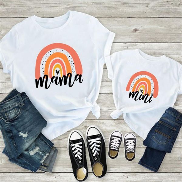 mother and daughter fashion clothes rainbow mama mini family matching 1pc summer short sleeve look t shirts, Blue
mother and daughter fashion clothes rainbow mama mini family matching 1pc summer short sleeve look t shirts, Blue