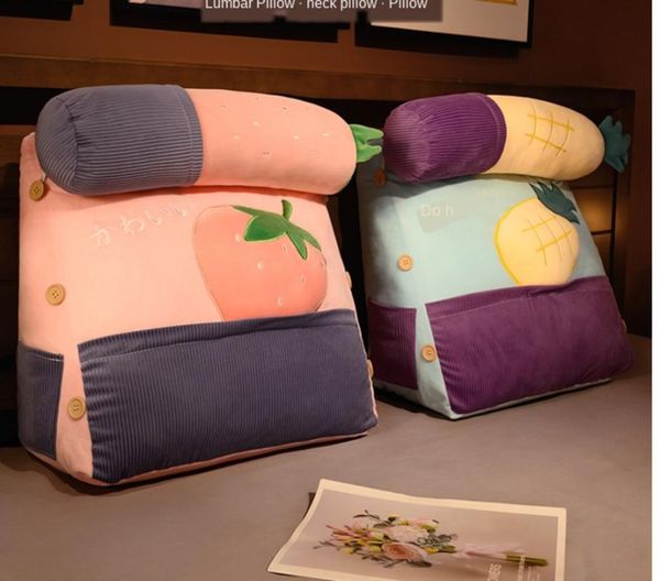 cushion/decorative pillow storage bag design bedside cushion quality filling bed backrest big three-gear adjustment detacha