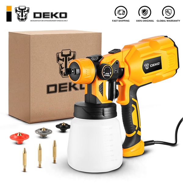 deko spray gun 220v high power home electric paint sprayer 3 nozzle easy spraying and clean perfect for beginner
deko spray gun 220v high power home electric paint sprayer 3 nozzle easy spraying and clean perfect for beginner