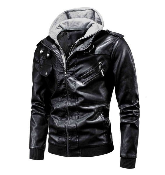 pant men's2021 spring leisure locomotive hooded pu fall outer fashion down punk hat men's leather jacket, Black;brown
pant men's2021 spring leisure locomotive hooded pu fall outer fashion down punk hat men's leather jacket, Black;brown