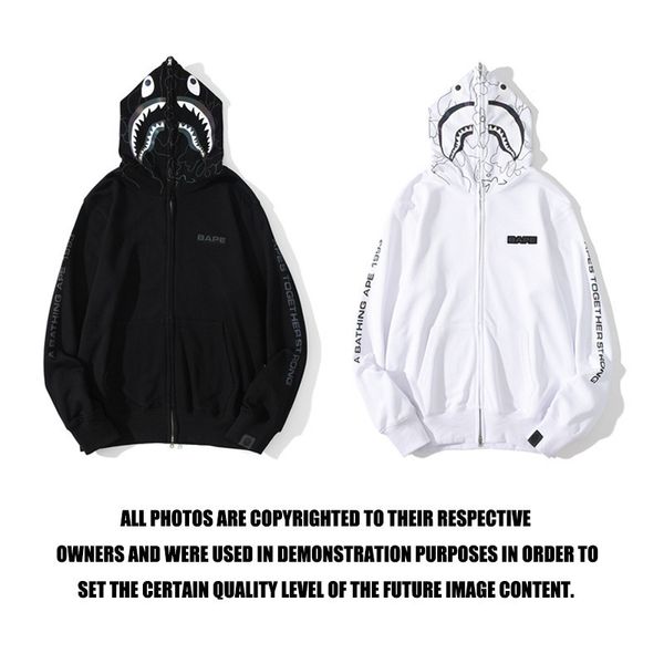 fashion fleece hoodies chao brand reflective cardigan zipper street men's and women's love coat, Black
fashion fleece hoodies chao brand reflective cardigan zipper street men's and women's love coat, Black