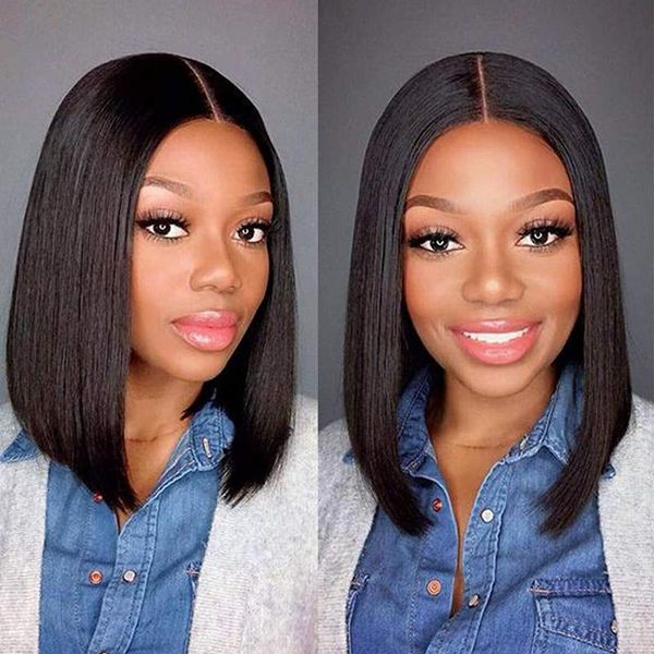 synthetic wigs middle part bob short natural looking soft straight lace wig black fashion 14 inches for women
synthetic wigs middle part bob short natural looking soft straight lace wig black fashion 14 inches for women
