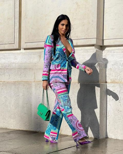 women's two piece pants women elegant turn-down collar full sleeve slim coat high waist pencil set fashion chic printing suit office la, White
women's two piece pants women elegant turn-down collar full sleeve slim coat high waist pencil set fashion chic printing suit office la, White