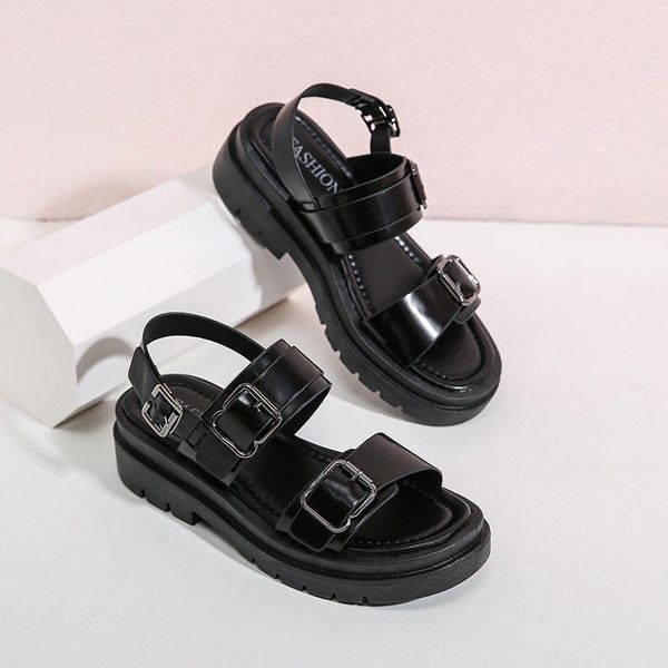 sandals 2021 gladiator women's low heel shoes rome comfortable thick bottom women fashion casual platform, Black
sandals 2021 gladiator women's low heel shoes rome comfortable thick bottom women fashion casual platform, Black