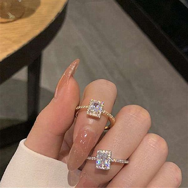 cluster rings 925 sterling silver light luxury zircon super flash ring design square diamond cold wind exquisite female opening jewelry, Golden;silver
cluster rings 925 sterling silver light luxury zircon super flash ring design square diamond cold wind exquisite female opening jewelry, Golden;silver