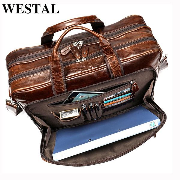 duffel bags westal men's bag/briefcase leather lapbag for genuine office document business trip travel 7320
duffel bags westal men's bag/briefcase leather lapbag for genuine office document business trip travel 7320