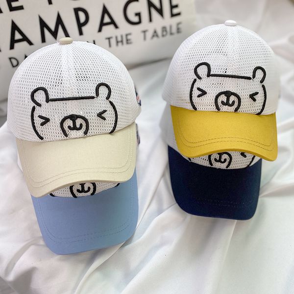 korean children's breathable tongue cocking hat for boys and girls sunscreen children mesh baseball cap baby, Blue;gray
korean children's breathable tongue cocking hat for boys and girls sunscreen children mesh baseball cap baby, Blue;gray