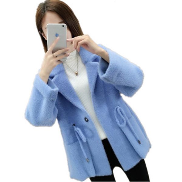women's knits & tees autumn winter women fake loose korean mink skin crochet women's blouses thick square one button cardigans 3v8, White
women's knits & tees autumn winter women fake loose korean mink skin crochet women's blouses thick square one button cardigans 3v8, White