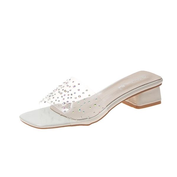 slippers summer transparent women shoes woman clear rivet peep toe med heels female colorful mules slides ladies, Black
slippers summer transparent women shoes woman clear rivet peep toe med heels female colorful mules slides ladies, Black