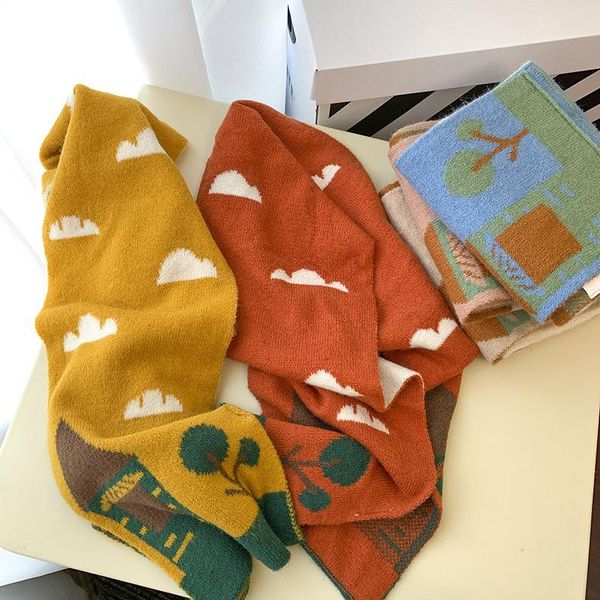 scarves 2021 autumn and winter korean cloud color matching children's knitted scarf collar set warm baby yarn, Blue;gray
scarves 2021 autumn and winter korean cloud color matching children's knitted scarf collar set warm baby yarn, Blue;gray