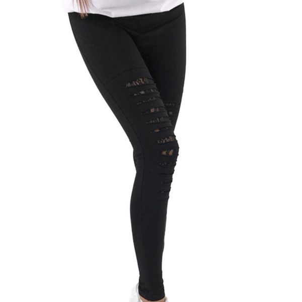 80% s women ripped lace patchwork leggings stretch solid color skinny pencil pants women's, Black
80% s women ripped lace patchwork leggings stretch solid color skinny pencil pants women's, Black