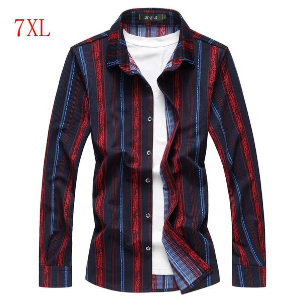 loldeal mens red striped cotton dress shirts fashion casual long sleeve blouse loose shirt for men big size 5xl 6xl 7xl men's, White;black
loldeal mens red striped cotton dress shirts fashion casual long sleeve blouse loose shirt for men big size 5xl 6xl 7xl men's, White;black