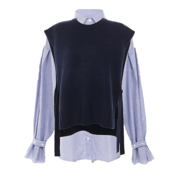 preppy style girls design women fashion long sleeve autumn outerwear blouses shirts casual stripped vintage button shirts, White
preppy style girls design women fashion long sleeve autumn outerwear blouses shirts casual stripped vintage button shirts, White