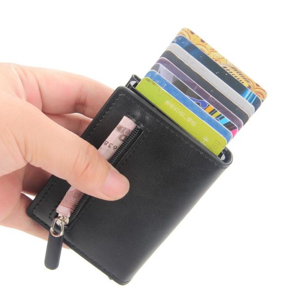card holders european and american rfid package male aluminum alloy box antimagnetic automatic elastic zipper clip, Brown;gray
card holders european and american rfid package male aluminum alloy box antimagnetic automatic elastic zipper clip, Brown;gray