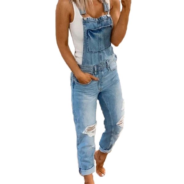 women denim bib overalls jeans jumpsuits and rompers ladies ripped hole casual long playsuit pockets jumpsuit, Black;white
women denim bib overalls jeans jumpsuits and rompers ladies ripped hole casual long playsuit pockets jumpsuit, Black;white