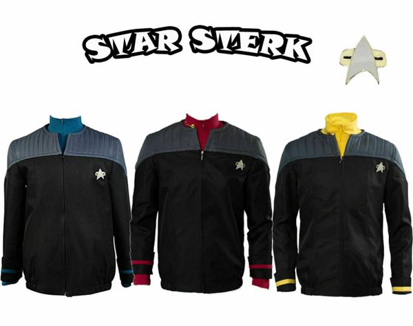 star trek nem duty uniform halloween cosplay costume nemesis jacket+shirt+badge, Black;red
star trek nem duty uniform halloween cosplay costume nemesis jacket+shirt+badge, Black;red