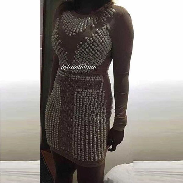 barocco designer dress women's long sleeve luxurious handwork pearl beading diamonds gauze 210526, Black;gray
barocco designer dress women's long sleeve luxurious handwork pearl beading diamonds gauze 210526, Black;gray