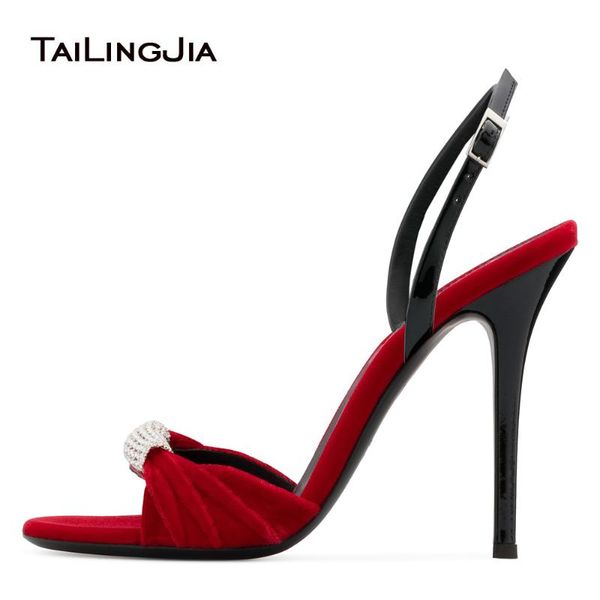 red velvet knotted high heel sandals with crystals elegant black dress shoes women evening ladies summer heels large size
red velvet knotted high heel sandals with crystals elegant black dress shoes women evening ladies summer heels large size