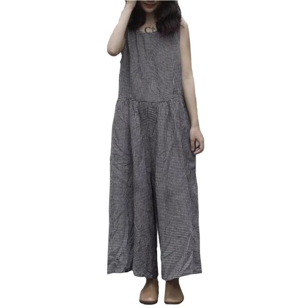 women's jumpsuits & rompers vintage women overalls wide leg pants romper casual pockets plus size vocation dungarees plaids long trouse, Black;white
women's jumpsuits & rompers vintage women overalls wide leg pants romper casual pockets plus size vocation dungarees plaids long trouse, Black;white