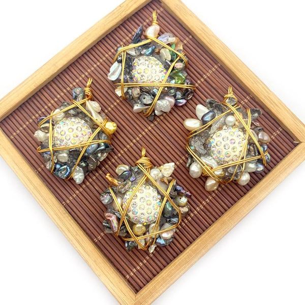 charms natural pearl pendant irregular colorful winding crystal bud suitable for diy jewelry necklace making, Bronze;silver
charms natural pearl pendant irregular colorful winding crystal bud suitable for diy jewelry necklace making, Bronze;silver