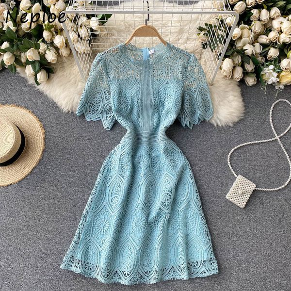 neploe heavy work hollow out design temperament dress women high waist hip a line slim vestidos o neck short sleeve robe summer 210423, Black;gray
neploe heavy work hollow out design temperament dress women high waist hip a line slim vestidos o neck short sleeve robe summer 210423, Black;gray