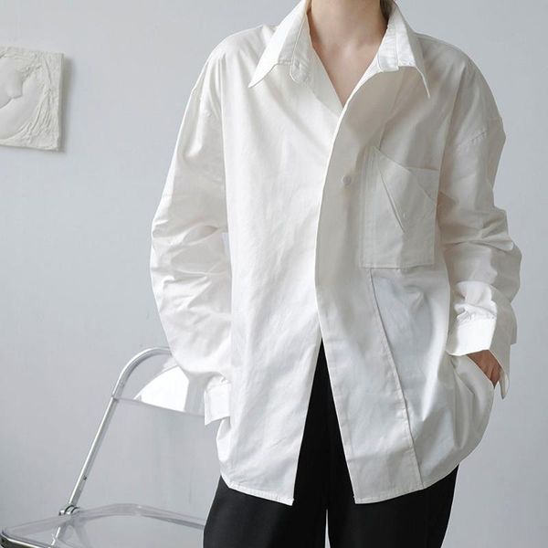 men's casual shirts couples men women long sleeve loose korean streetwear fashion office black white party shirt male, White;black
men's casual shirts couples men women long sleeve loose korean streetwear fashion office black white party shirt male, White;black