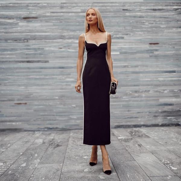 fashion women's spaghetti strap bandage midi dress vestidos party dresses hl5482 casual, Black;gray
fashion women's spaghetti strap bandage midi dress vestidos party dresses hl5482 casual, Black;gray