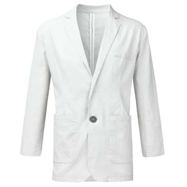 men's suits & blazers men autumn solid color long sleeve pockets cotton linen slim blazer coat jacket plus size male mens wedding, White;black
men's suits & blazers men autumn solid color long sleeve pockets cotton linen slim blazer coat jacket plus size male mens wedding, White;black