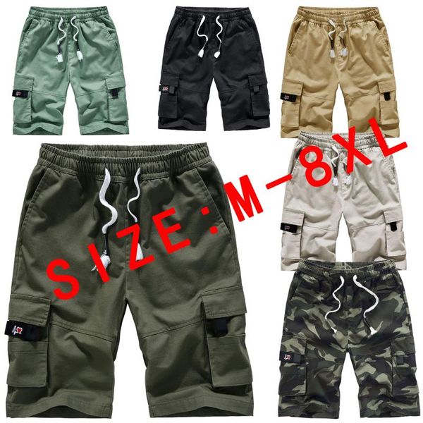 men's shorts male european and american multi-pocket middlepure cotton pants loose large size casual summer, White;black
men's shorts male european and american multi-pocket middlepure cotton pants loose large size casual summer, White;black