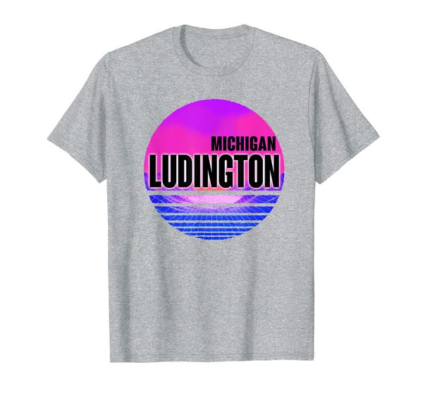 Vintage Ludington Vaporwave Michigan T-Shirt, Mainly pictures 
Vintage Ludington Vaporwave Michigan T-Shirt, Mainly pictures