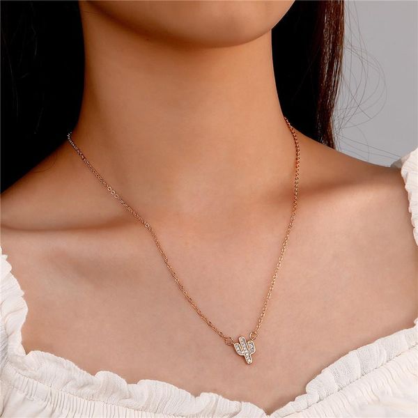 pendant necklaces design crystal cactus necklace for women girls simple style plant charms copper choker collar jewelry party gifts, Silver
pendant necklaces design crystal cactus necklace for women girls simple style plant charms copper choker collar jewelry party gifts, Silver