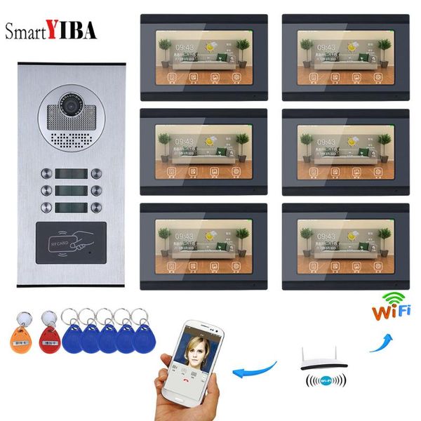 smartyiba 7"app remote 3-6 floors apartment doorphone support smart phone door bells intercom systems rfid access camera video phones
smartyiba 7"app remote 3-6 floors apartment doorphone support smart phone door bells intercom systems rfid access camera video phones