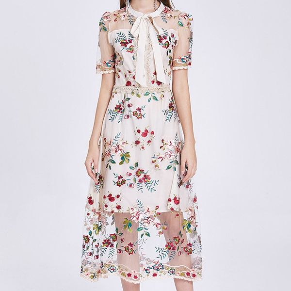 zawfl women floral embroidery party dresses white/black mesh lace frill long summer dress woman short sleeved ceremony 210525, Black;gray
zawfl women floral embroidery party dresses white/black mesh lace frill long summer dress woman short sleeved ceremony 210525, Black;gray