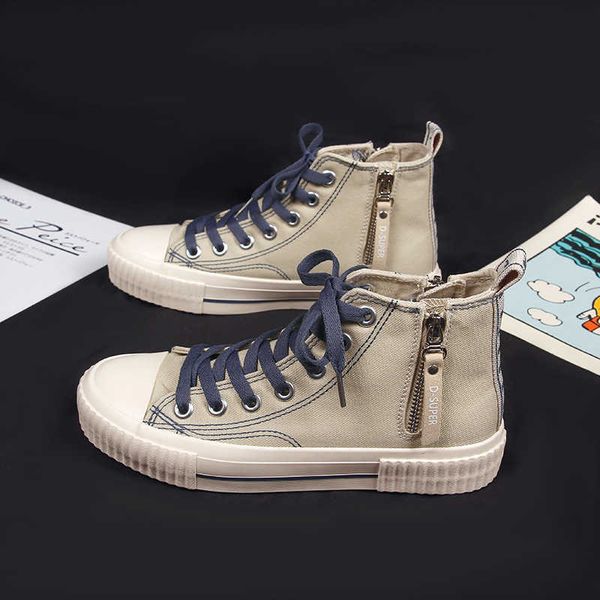 fashion women canvas shoes 2021 spring new trend comfortable breathable vulcanized zipper y0907, Black
fashion women canvas shoes 2021 spring new trend comfortable breathable vulcanized zipper y0907, Black