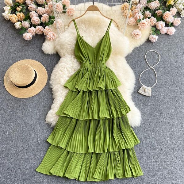 casual dresses singreiny women korean strap dress v neck sleeveless a-line ruffles cake summer off shoulder holiday beach long, Black;gray
casual dresses singreiny women korean strap dress v neck sleeveless a-line ruffles cake summer off shoulder holiday beach long, Black;gray