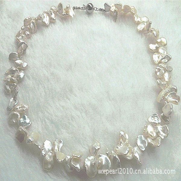 chains artificial farming real pearl necklace laminate jewelry ornament for women, Silver
chains artificial farming real pearl necklace laminate jewelry ornament for women, Silver