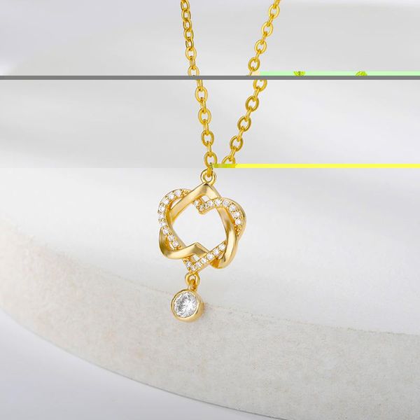 pendant necklaces dual heart knot for women stainless steel gold intertwined love zircon couple jewelry gift bijoux femme, Silver
pendant necklaces dual heart knot for women stainless steel gold intertwined love zircon couple jewelry gift bijoux femme, Silver